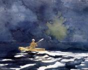 温斯洛荷默 - Paddling at Dusk